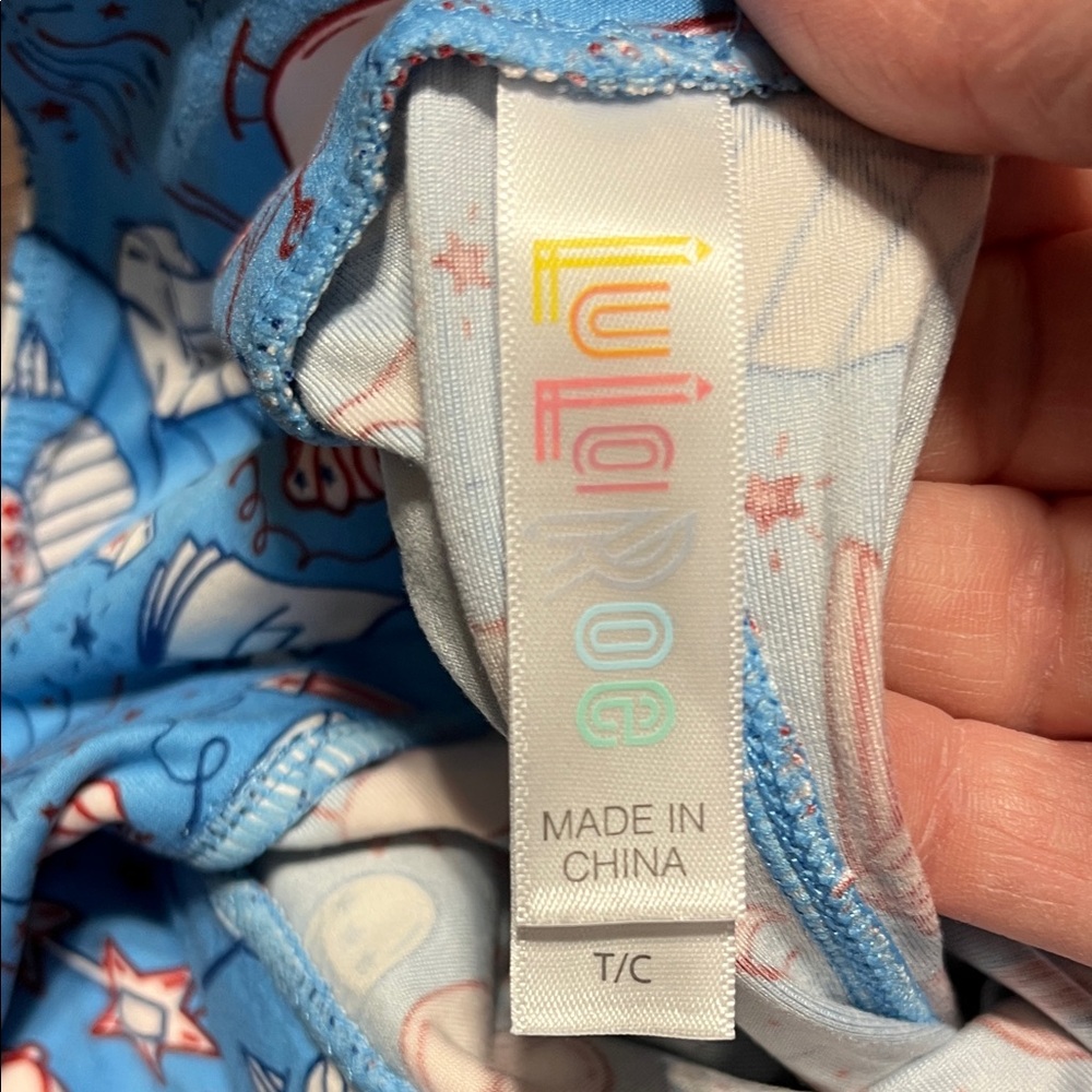 LuLaRoe Blue and White Starry Apparel set of 5 TC leggings - Picture 2 of 8